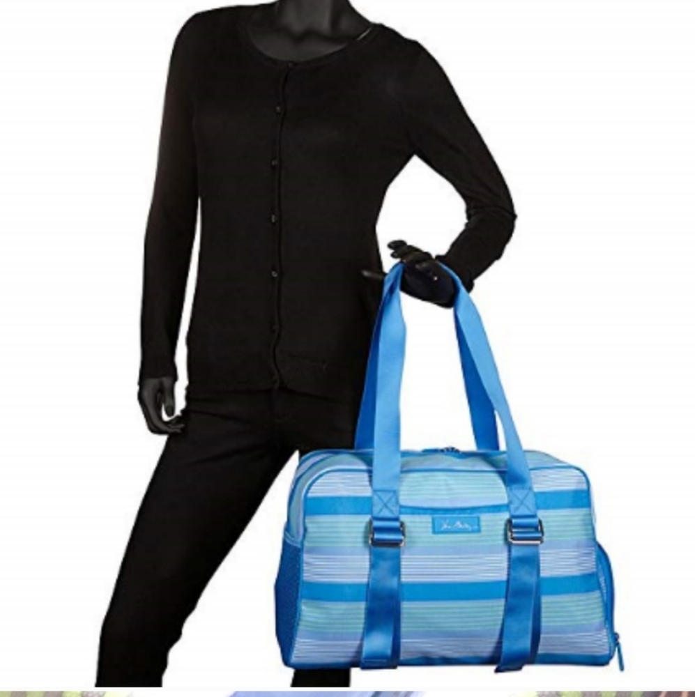 Vera Bradley Blue Tonal Sport/Duffel Bag.